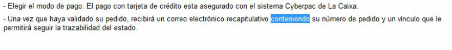 conteniendo